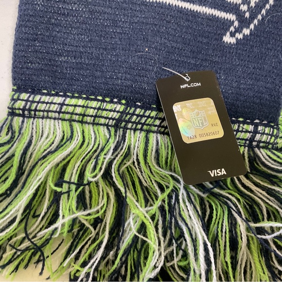 NFL Seattle Seahawks Scarf Multi Color With Fringe New - Picture 4 of 4